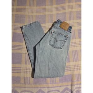 Vintage 90s Levis 501 USA Made 27 X 29 Womens Straight Denim Pants 0193 Button